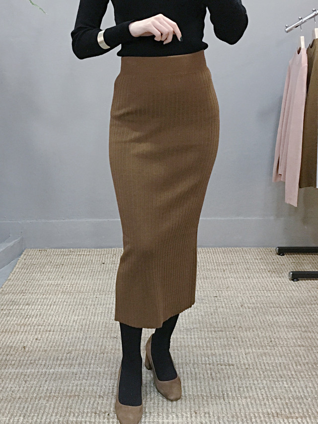 H line Goliath knit long skirt Skirt Ha ha ha ha h