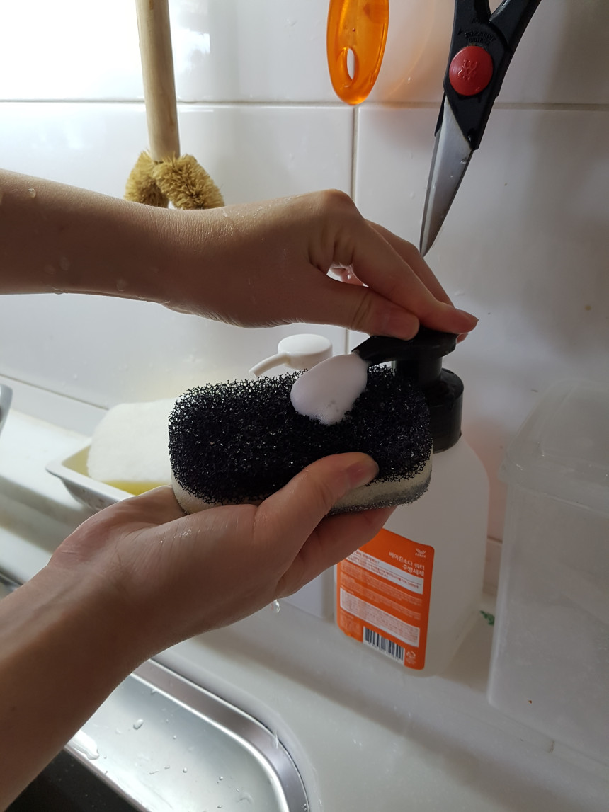 Scrubber Dish Washing Japan Smart Home Triple Spoo