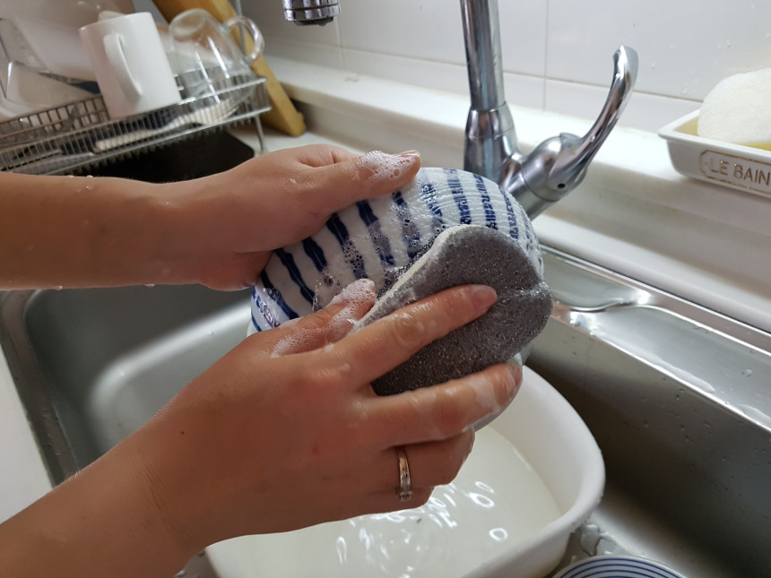 Scrubber Dish Washing Japan Smart Home Triple Spoo