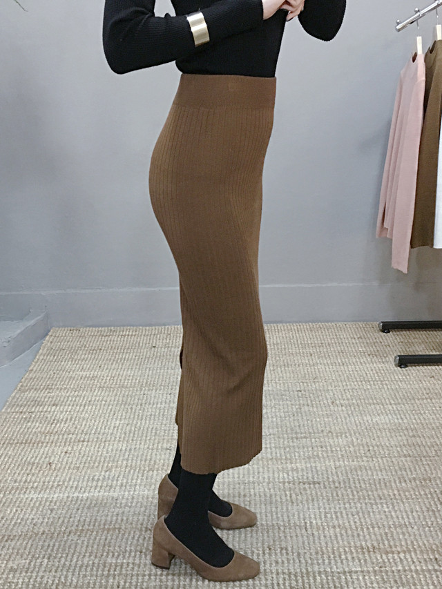 H line Goliath knit long skirt Skirt Ha ha ha ha h