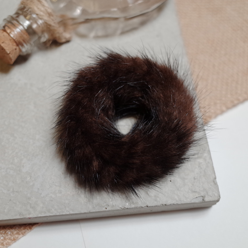 Hair Accessories Rich Round Mink Hair Strap 5color