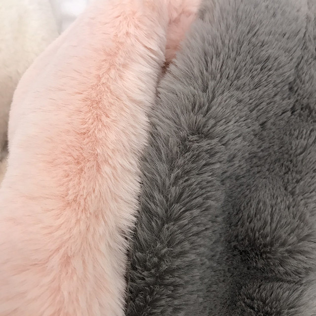 Petit mink fake fur muffler 4color shawl winter