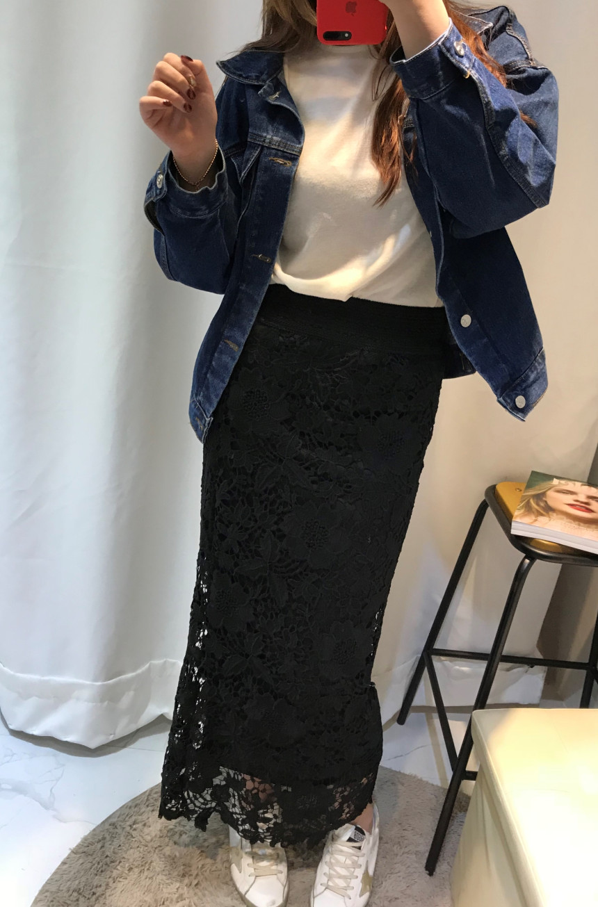 Lace Long Skirt Sexy Look Daily Look Dress Up Eleg