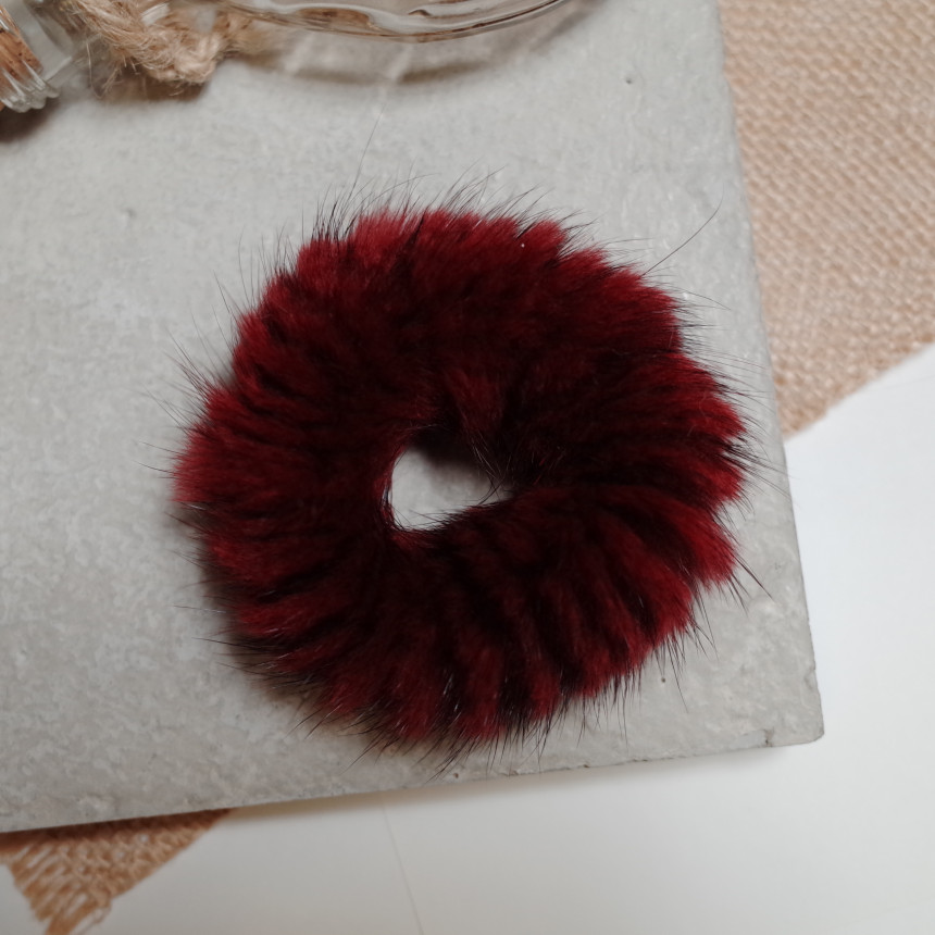Hair Accessories Rich Round Mink Hair Strap 5color