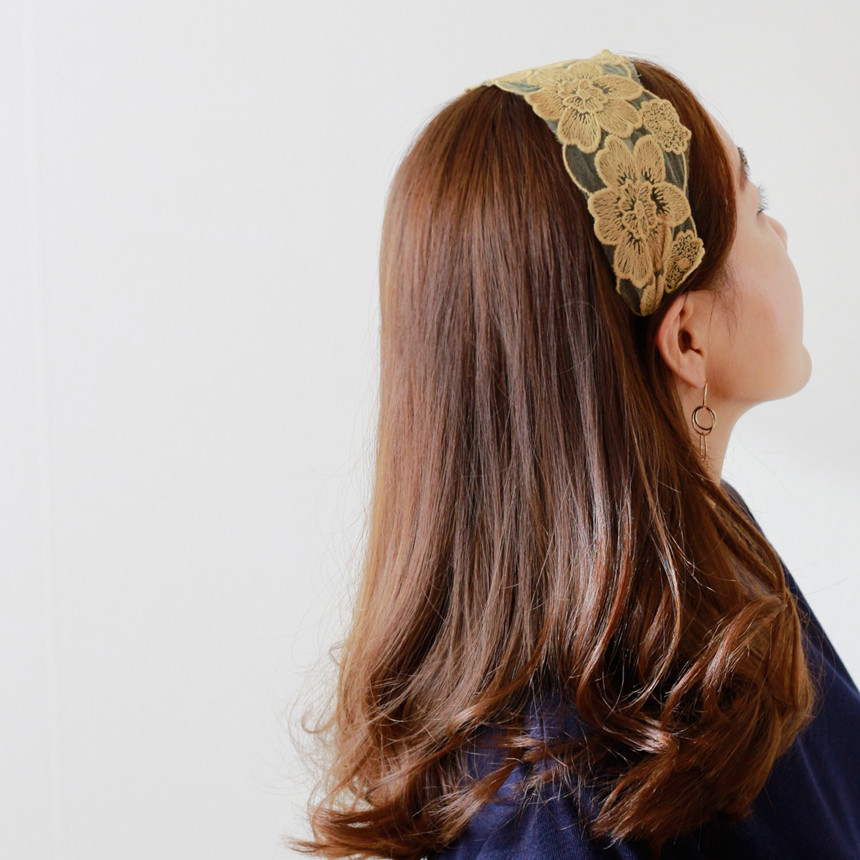 Hair Accessories Ellis Lace Hair Band Bandana Wide