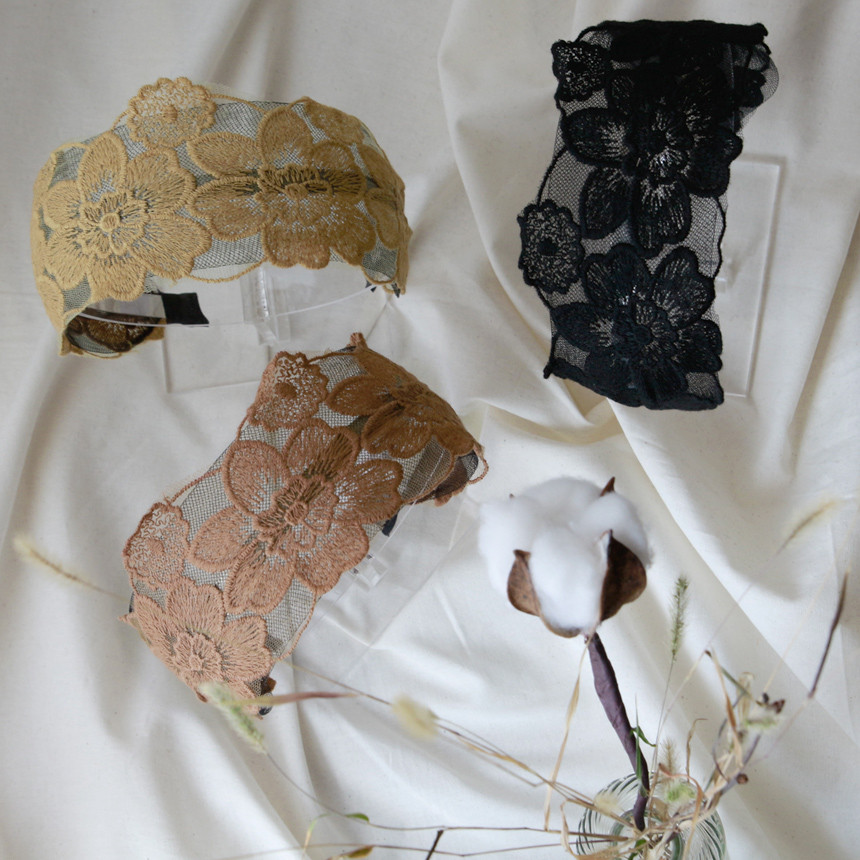 Hair Accessories Ellis Lace Hair Band Bandana Wide