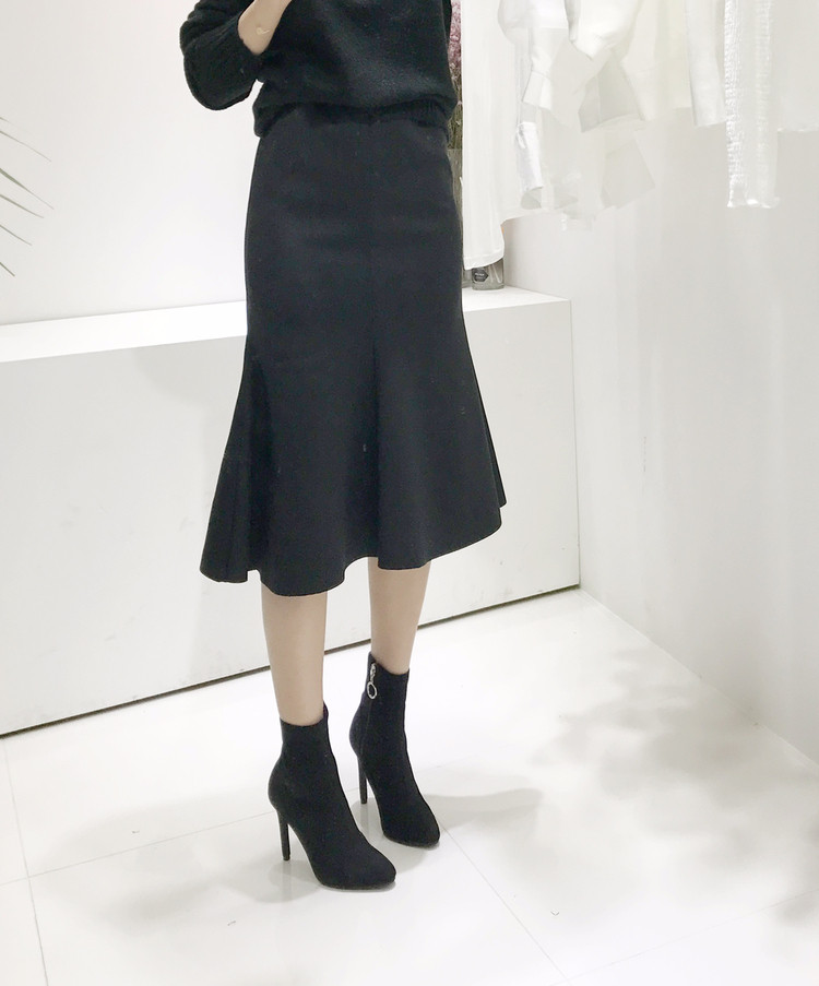 Mermaid Long Skirt Mermaid Line Banding Skirt Wome