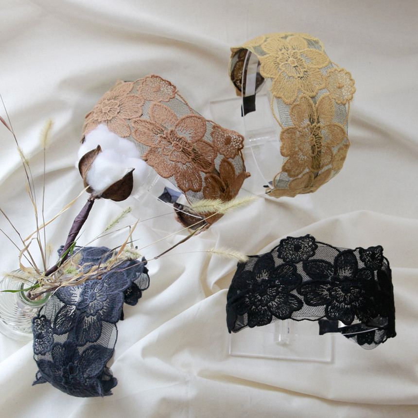 Hair Accessories Ellis Lace Hair Band Bandana Wide