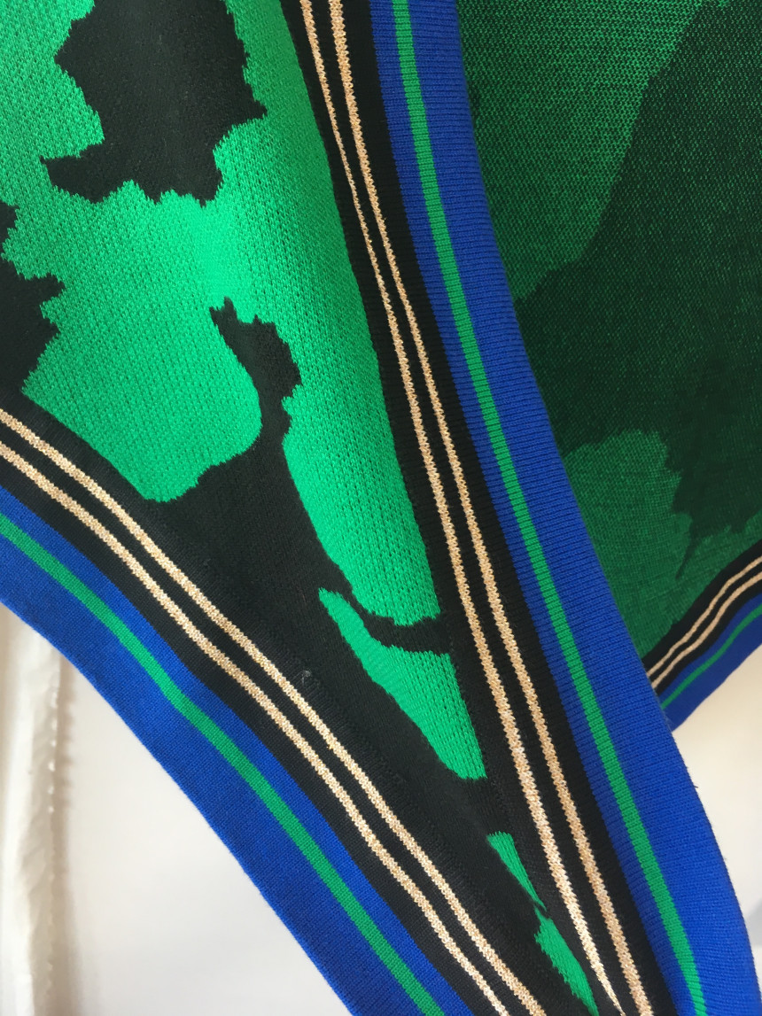 Leopard muffler wool tassel scarf shawl stand out 