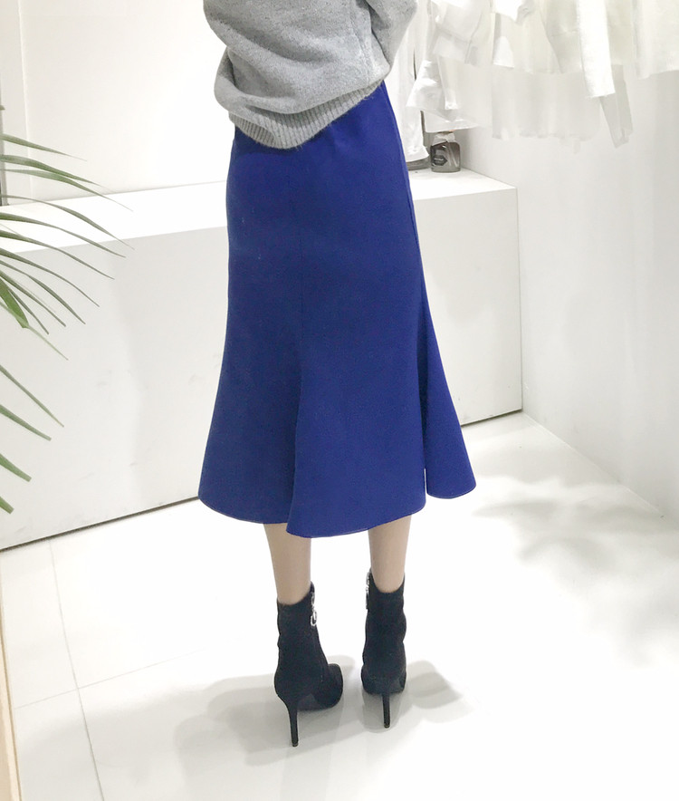 Mermaid Long Skirt Mermaid Line Banding Skirt Wome