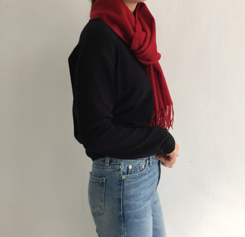 Muffler 7Col Wool 100 Shawl Couple Items Unisex Me