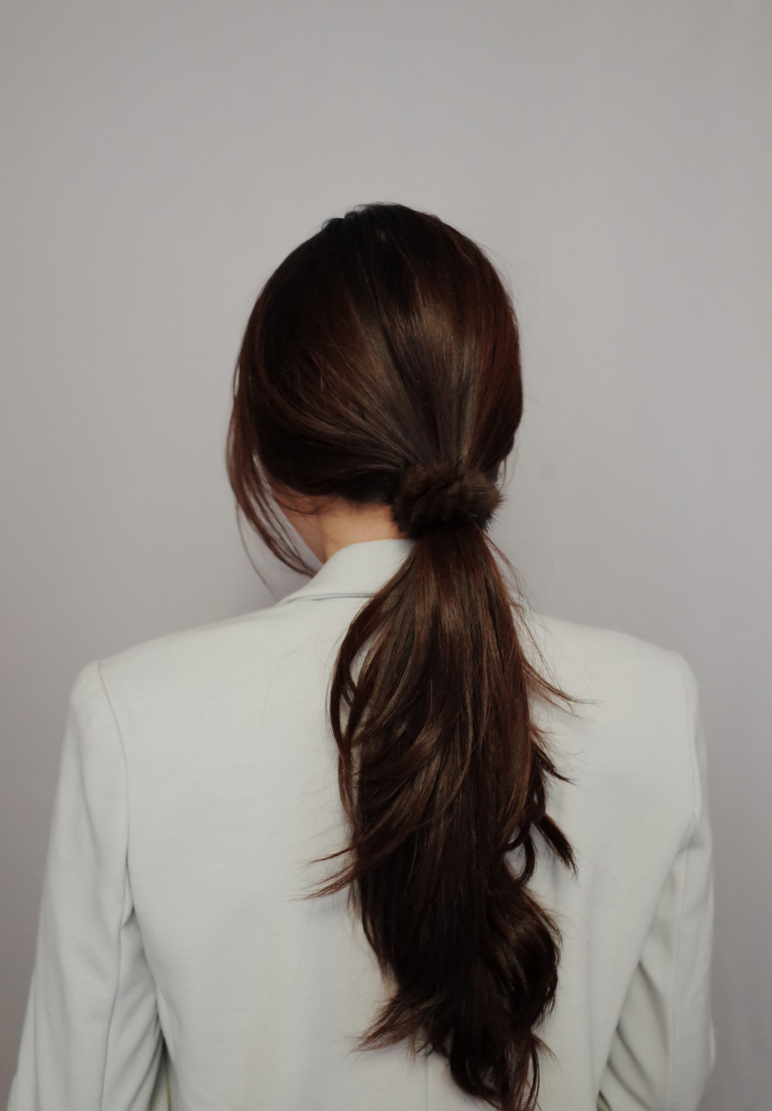 Hair Accessories Rich Round Mink Hair Strap 5color