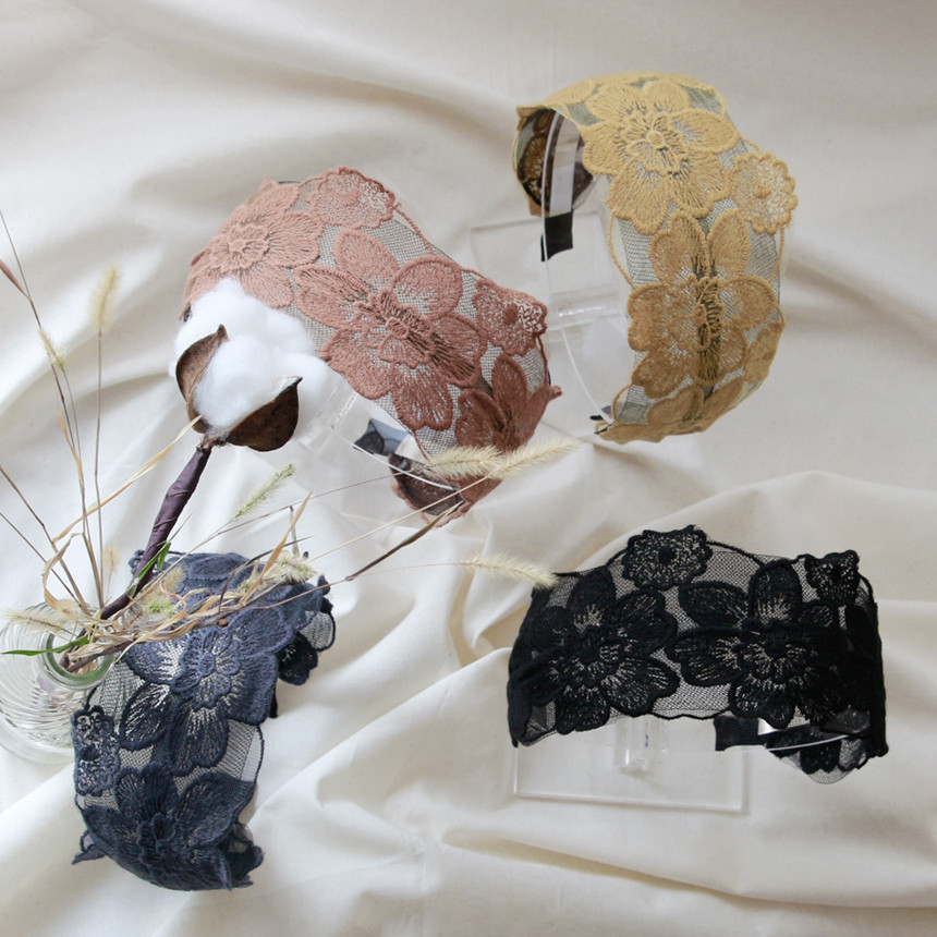 Hair Accessories Ellis Lace Hair Band Bandana Wide