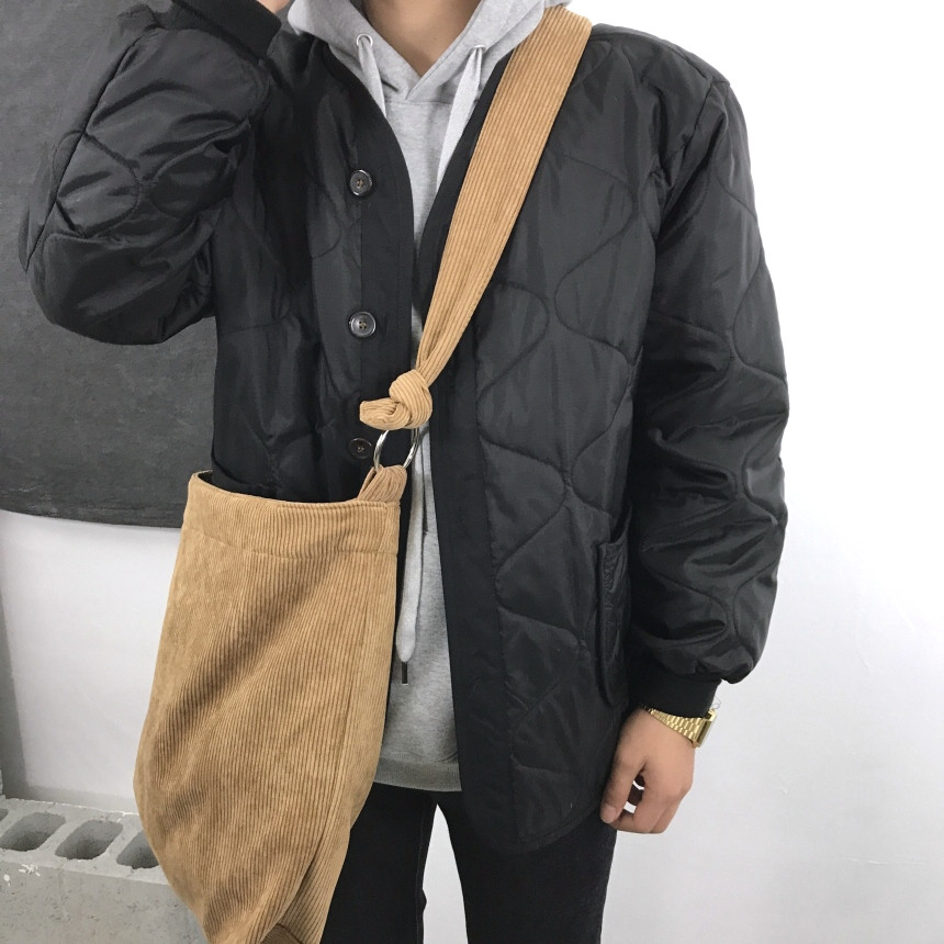 Vintage corduroy corduroy eco-back Couple Back Bag