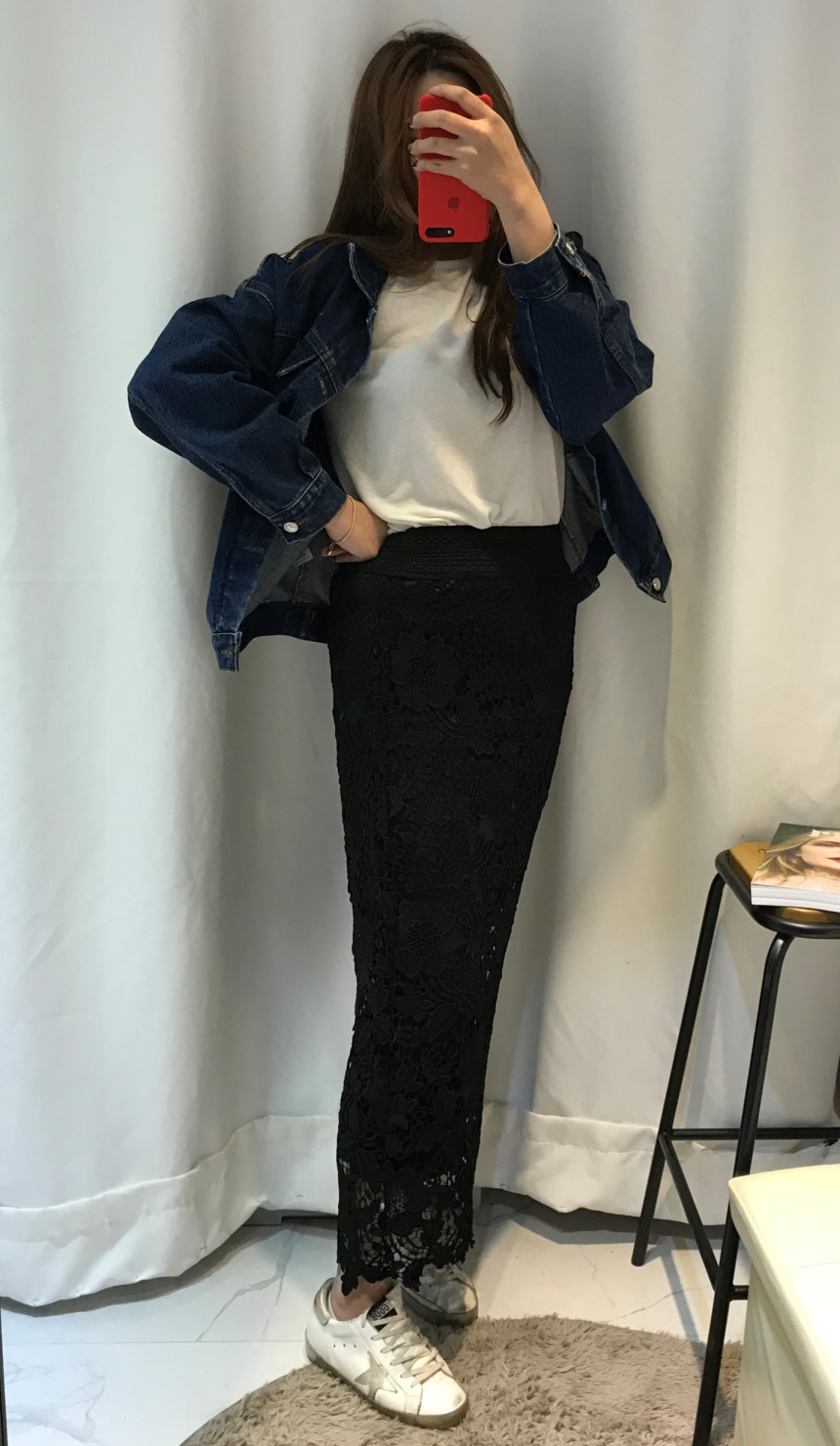 Lace Long Skirt Sexy Look Daily Look Dress Up Eleg