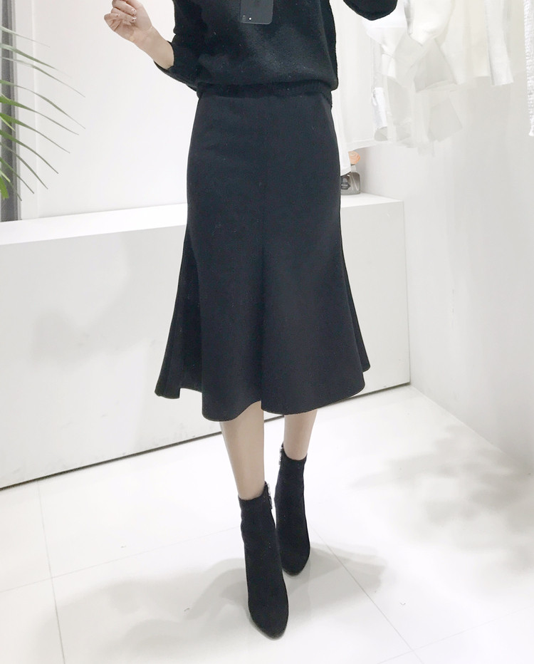 Mermaid Long Skirt Mermaid Line Banding Skirt Wome