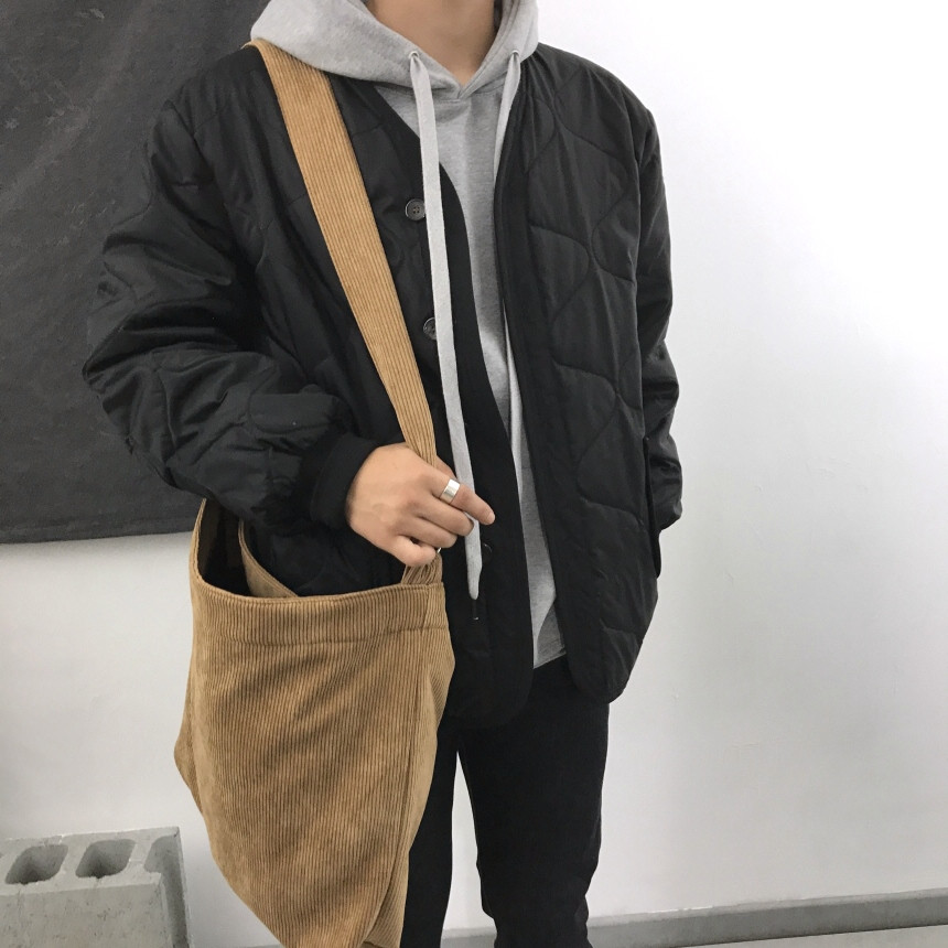 Vintage corduroy corduroy eco-back Couple Back Bag