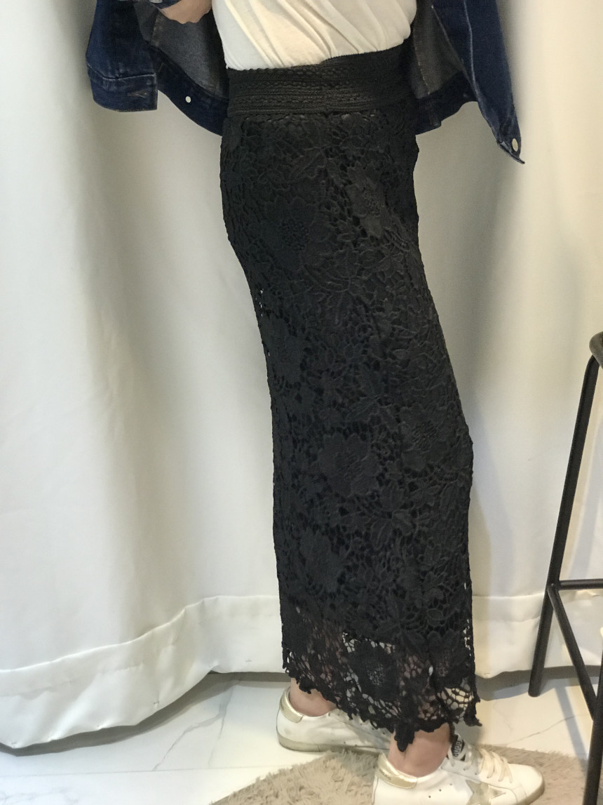 Lace Long Skirt Sexy Look Daily Look Dress Up Eleg
