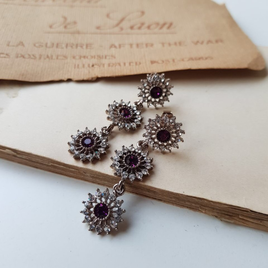 Bell Cubic Drop Earrings 3color Luxury Style Speci