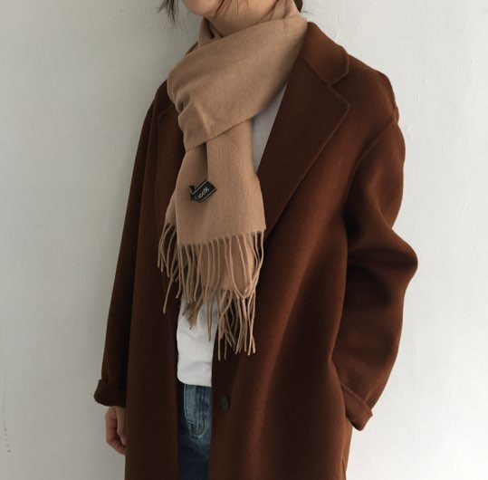 Muffler 7Col Wool 100 Shawl Couple Items Unisex Me