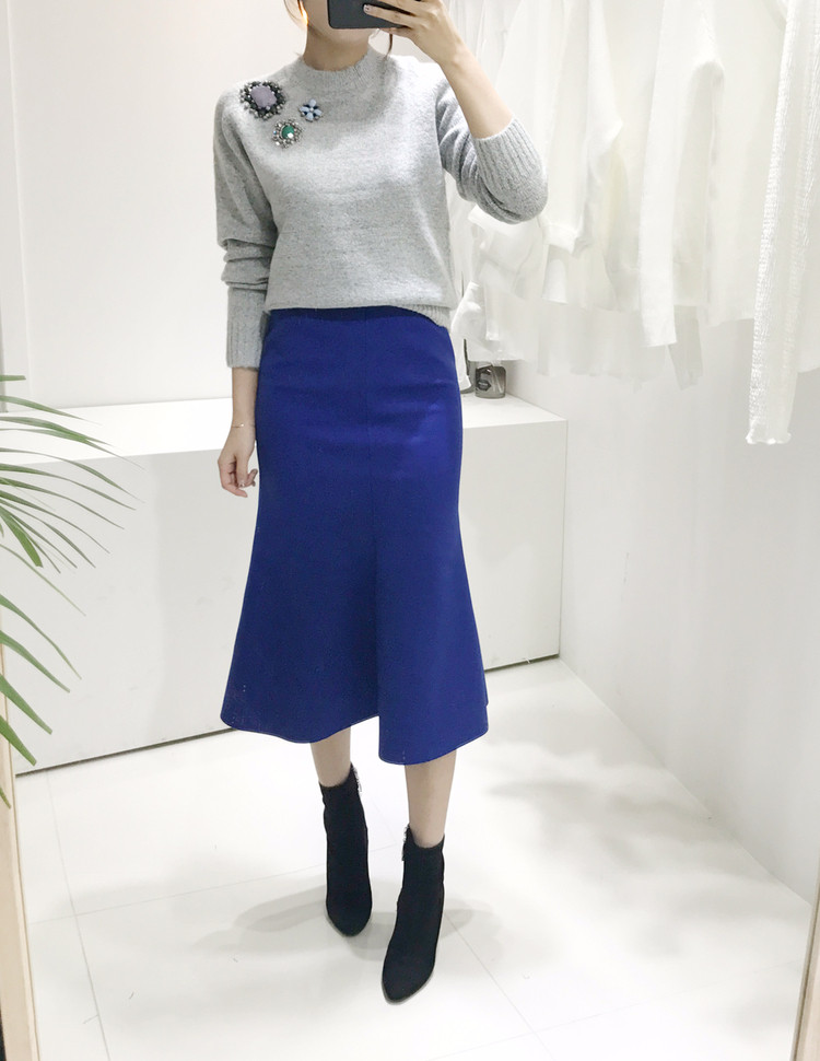 Mermaid Long Skirt Mermaid Line Banding Skirt Wome