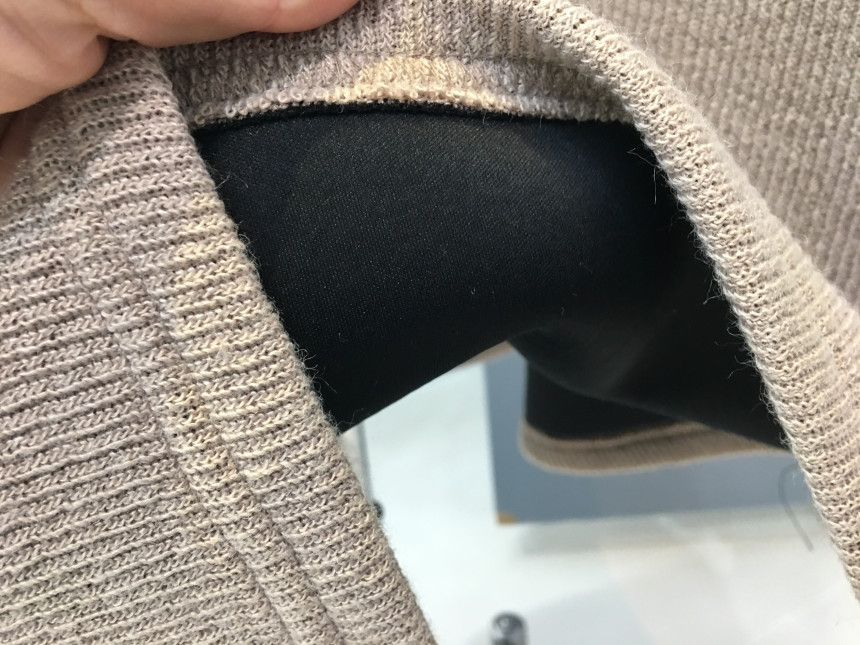 Knit Neo Long Skirt Elegant Women Look Luxurious D