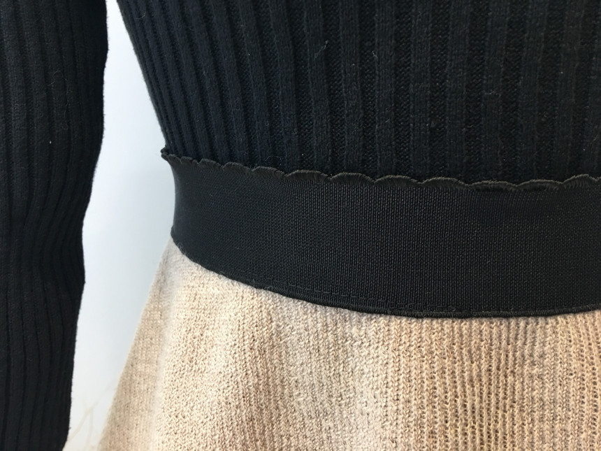 Knit Neo Long Skirt Elegant Women Look Luxurious D