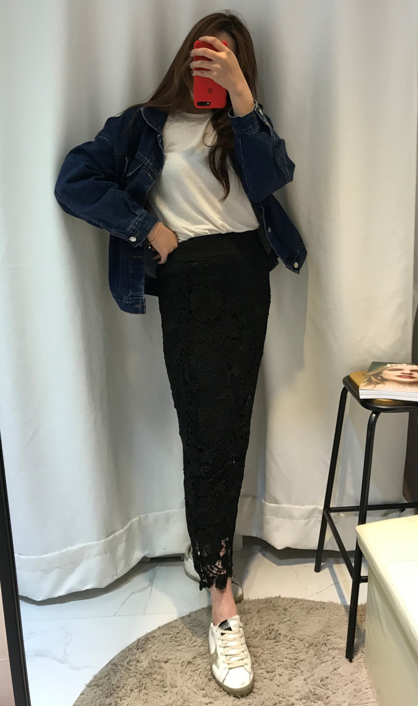 Lace Long Skirt Sexy Look Daily Look Dress Up Eleg