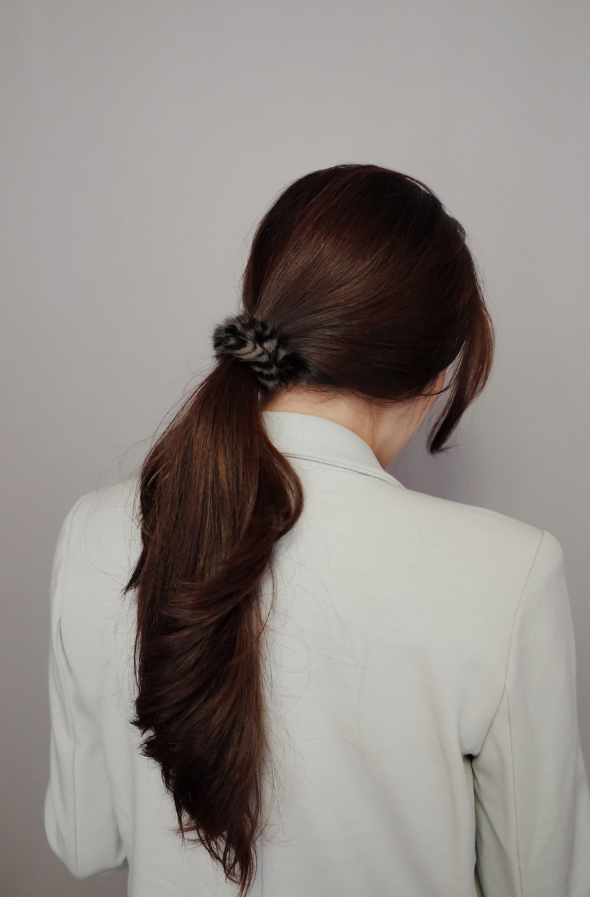 Hair Accessories Rich Round Mink Hair Strap 5color