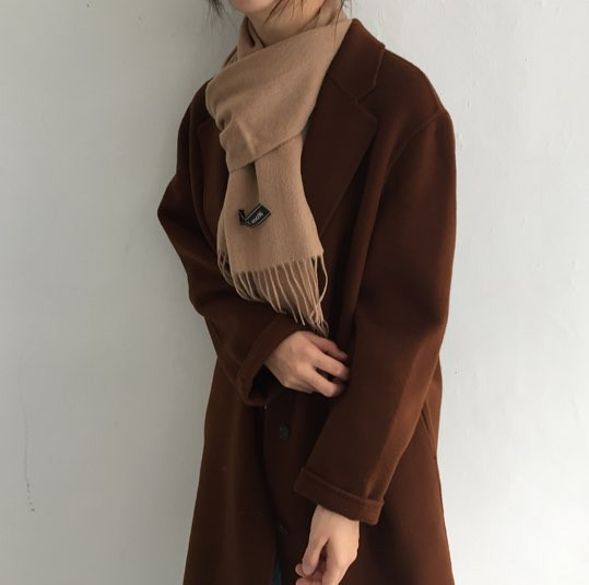 Muffler 7Col Wool 100 Shawl Couple Items Unisex Me