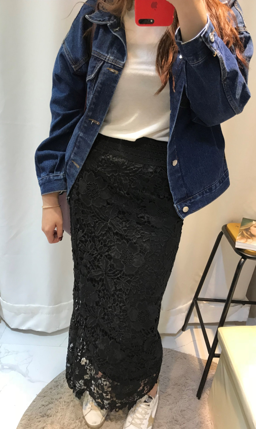 Lace Long Skirt Sexy Look Daily Look Dress Up Eleg