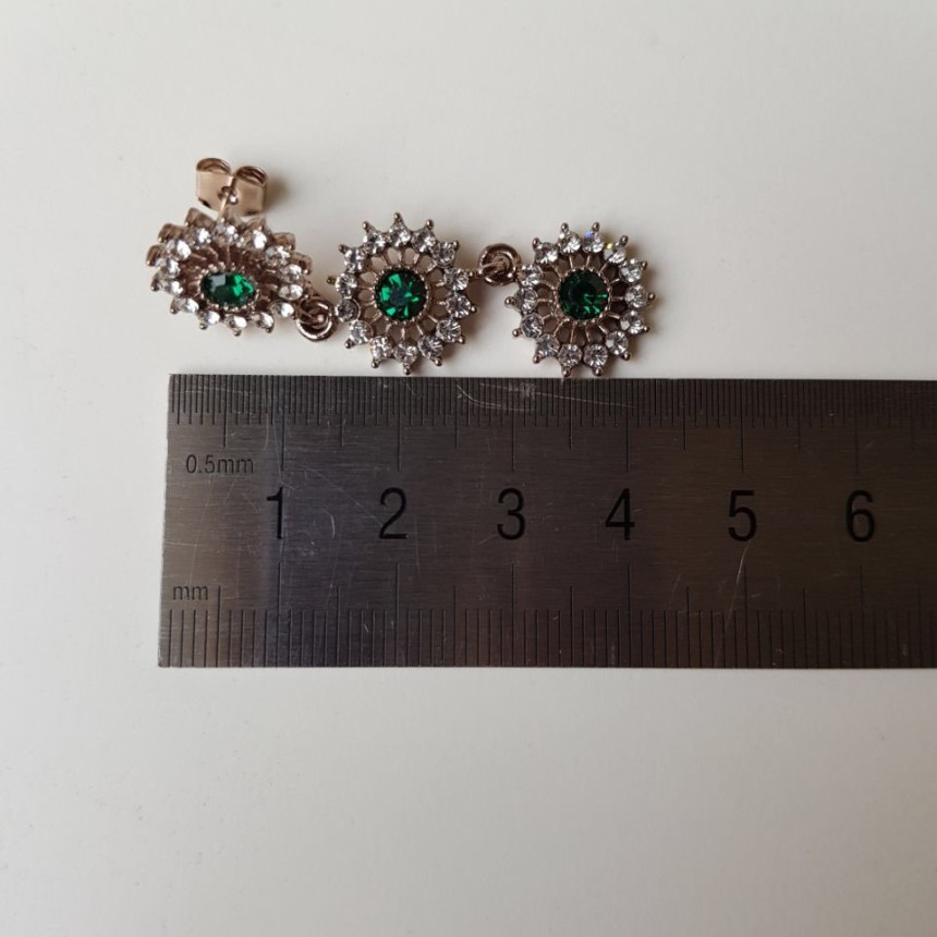 Bell Cubic Drop Earrings 3color Luxury Style Speci