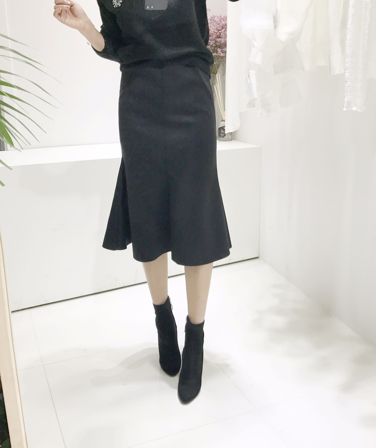 Mermaid Long Skirt Mermaid Line Banding Skirt Wome