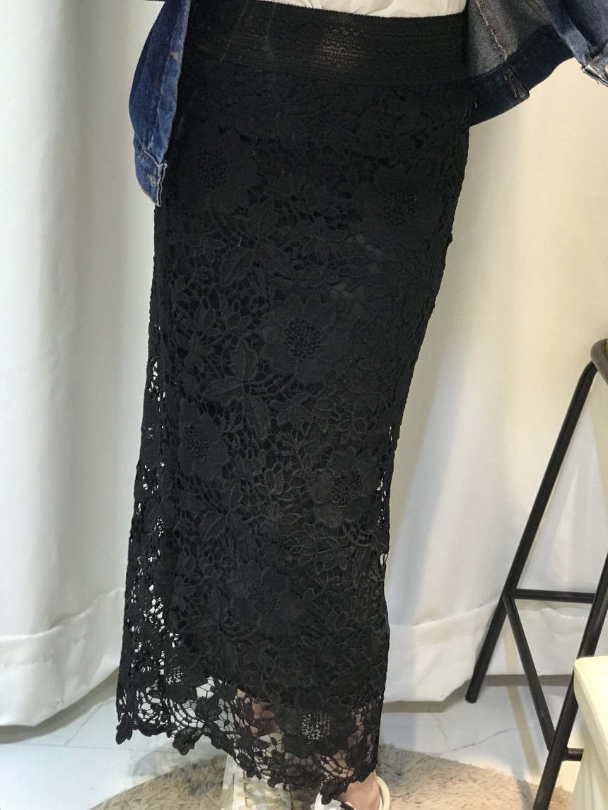 Lace Long Skirt Sexy Look Daily Look Dress Up Eleg