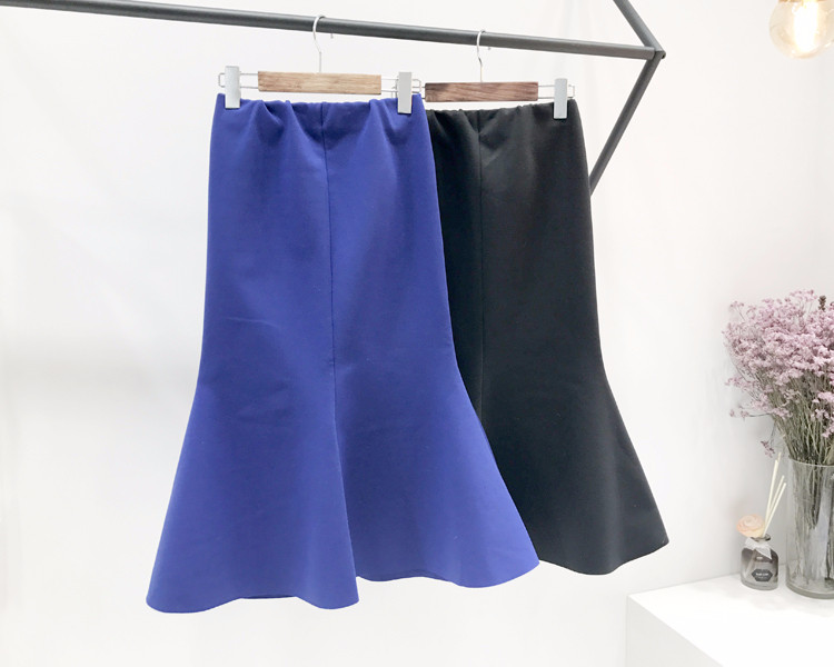 Mermaid Long Skirt Mermaid Line Banding Skirt Wome