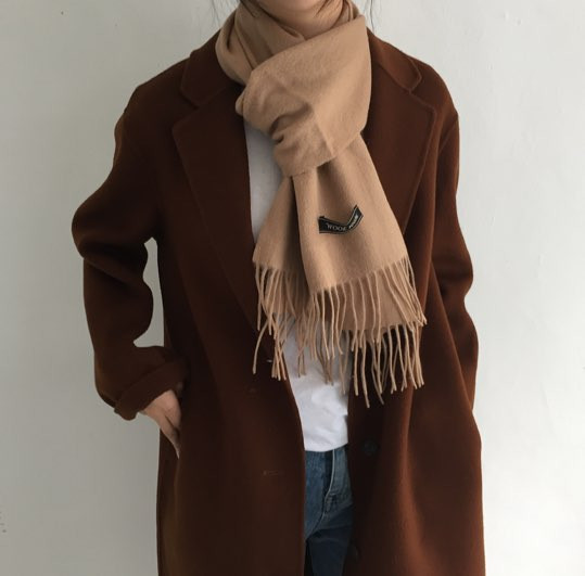 Muffler 7Col Wool 100 Shawl Couple Items Unisex Me