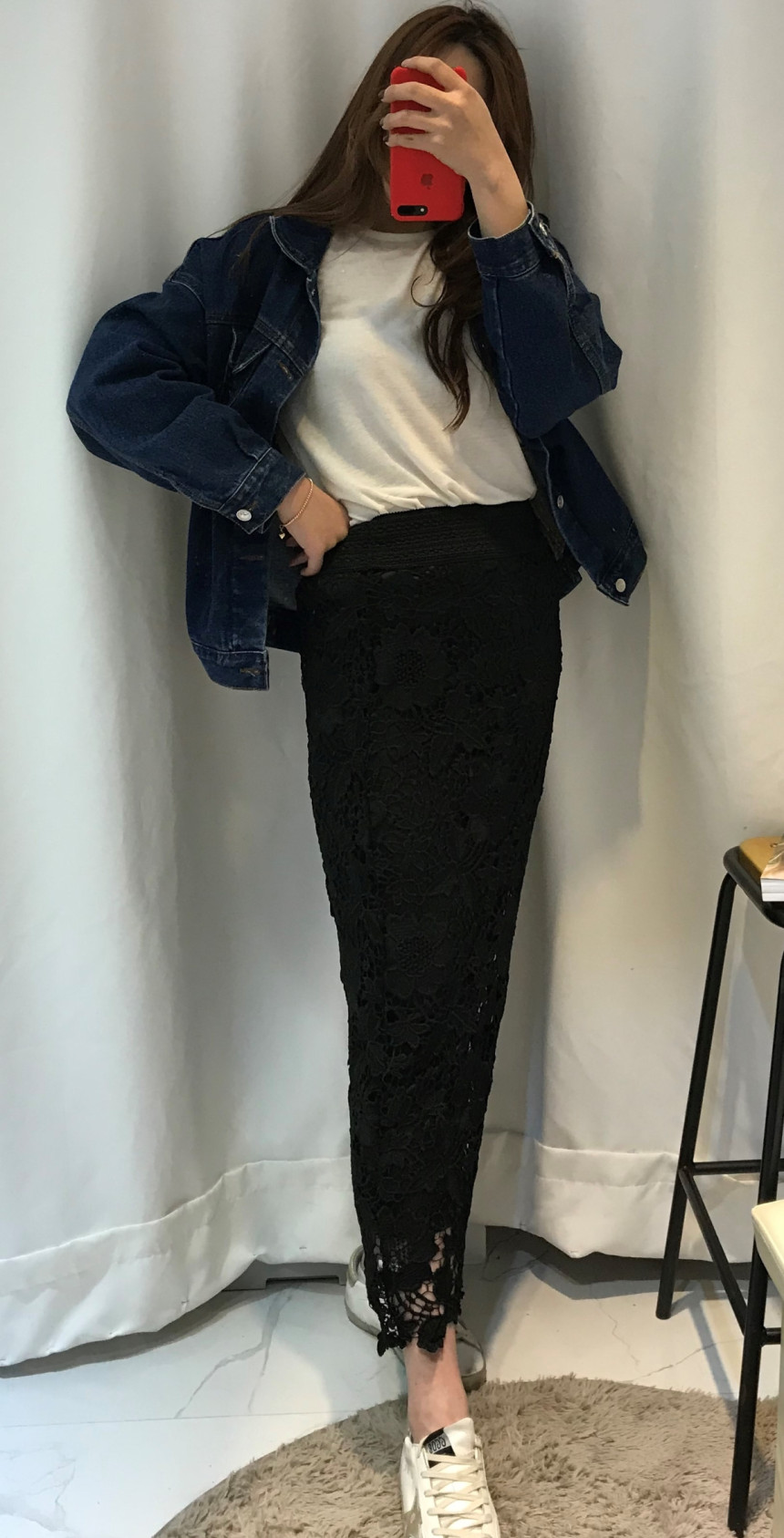 Lace Long Skirt Sexy Look Daily Look Dress Up Eleg