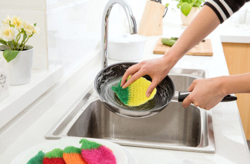 Scrubber Dish Washing Foam-Enriched Acrylic Scrubb