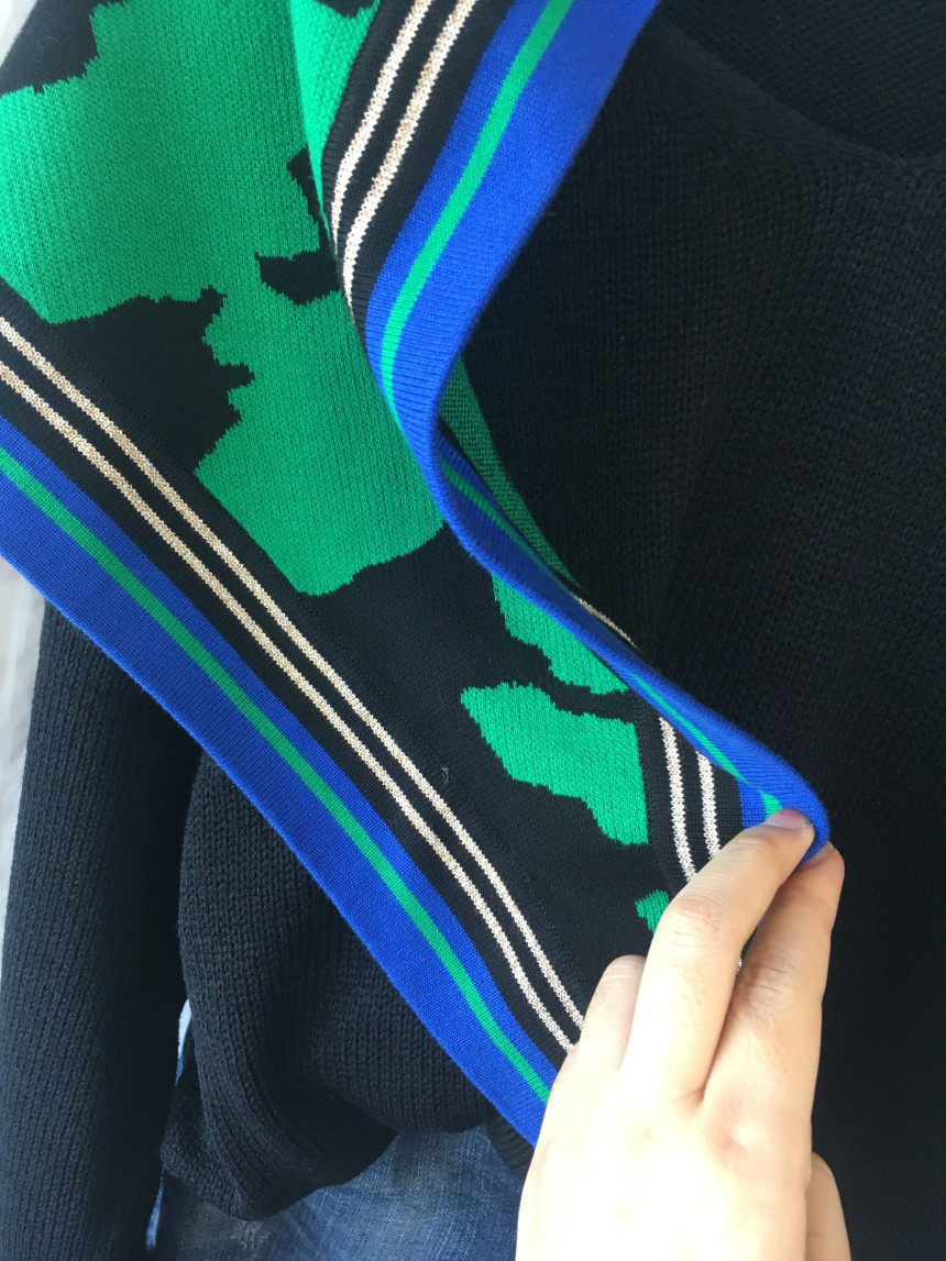 Leopard muffler wool tassel scarf shawl stand out 