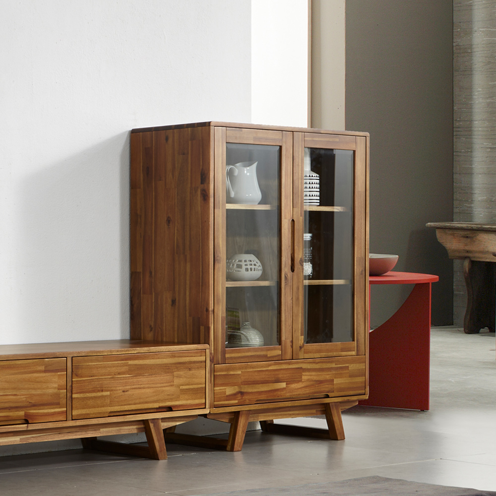 스코나 스톨렌 800 원목 4단 장식장