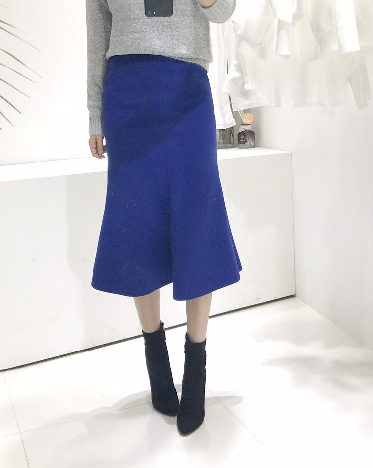 Mermaid Long Skirt Mermaid Line Banding Skirt Wome