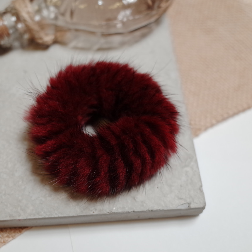 Hair Accessories Rich Round Mink Hair Strap 5color