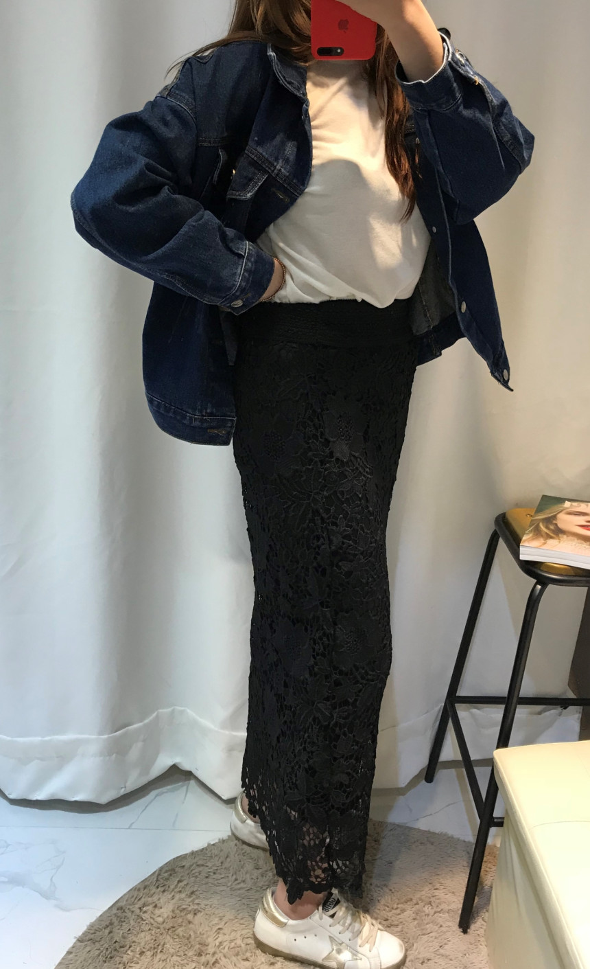 Lace Long Skirt Sexy Look Daily Look Dress Up Eleg