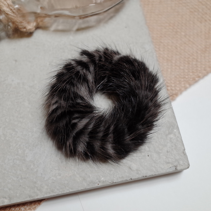 Hair Accessories Rich Round Mink Hair Strap 5color