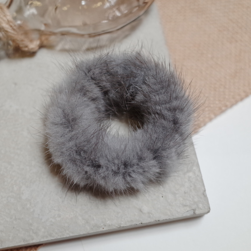 Hair Accessories Rich Round Mink Hair Strap 5color