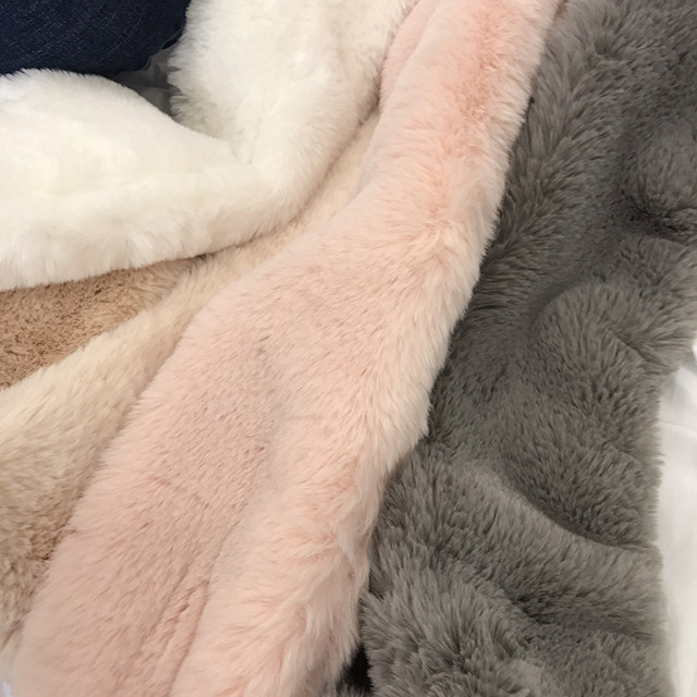 Petit mink fake fur muffler 4color shawl winter