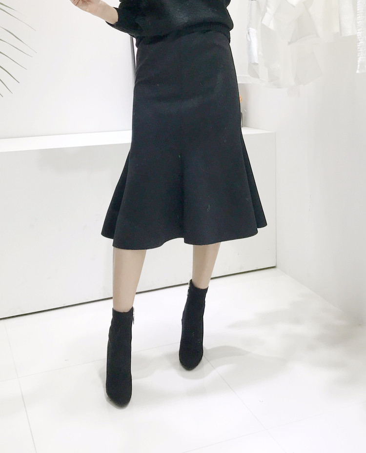 Mermaid Long Skirt Mermaid Line Banding Skirt Wome