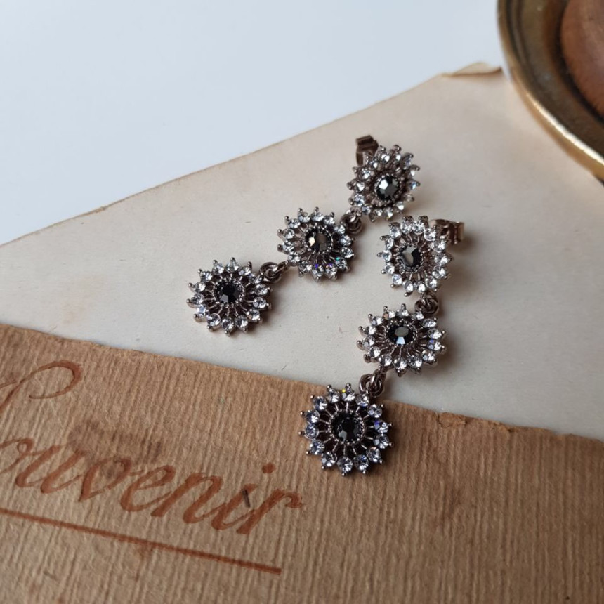 Bell Cubic Drop Earrings 3color Luxury Style Speci