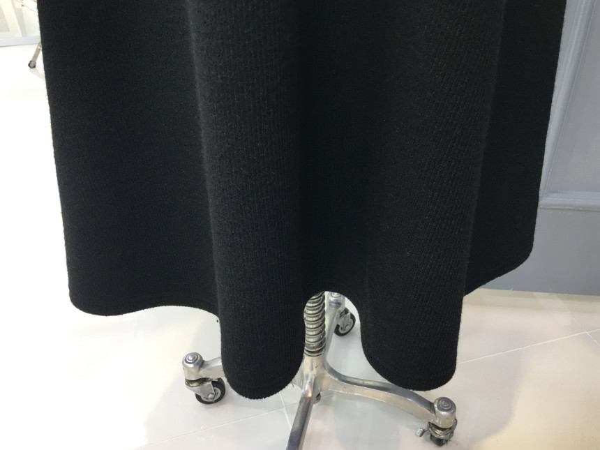 Knit Neo Long Skirt Elegant Women Look Luxurious D