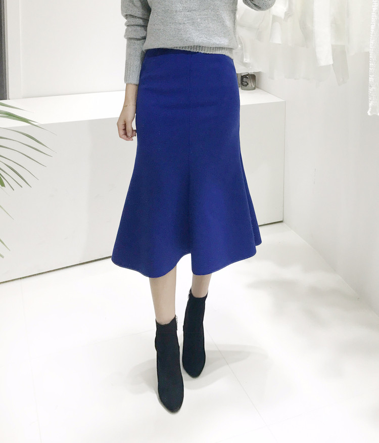 Mermaid Long Skirt Mermaid Line Banding Skirt Wome